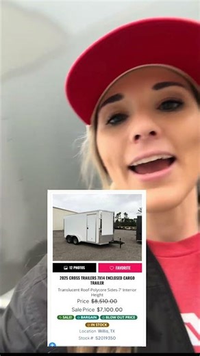 Bad news for my boss… great news for you! Enclosed trailer priced to move😏