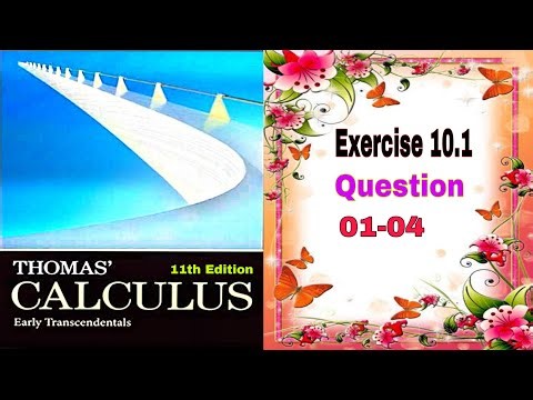 Thomas Calculus || Exercise 10.1 || Question 01-04 || Identifying Graphs || Dl Calculus