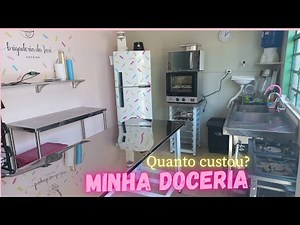 COMO É A COZINHA DA MINHA DOCERIA/DELIVERY ? MEU ATELIÊ DE DOCES / OQUE PRECISEI COMPRAR ? +VALORES