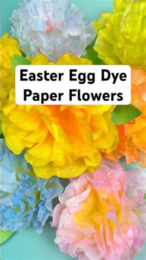 Easy Coffee Filter Flowers | Spring Craft Using Easter Egg Dye 🌸