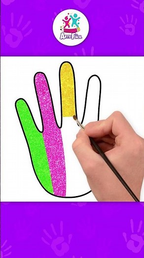 Como desenhar Glitter mãos Passo a passo #drawingtutorial #drawingvideos #artefacil