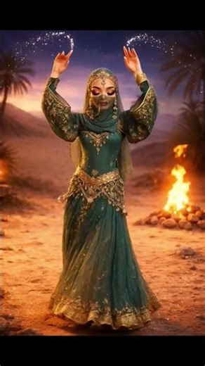 Desert Fire Arabic Dance | Arabian Night Magic ✨ #arabiannights #bellydance