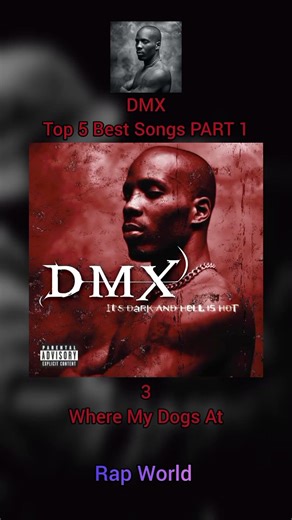DMX Top 5 Best Songs PART 1🔥#dmx#hiphop