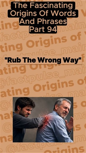 Rub The Wrong Way: The Fascinating Origins Of Words And Phrases #part94 | #factpulse