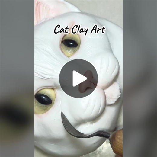 Cat Clay Art Sculpting Speed