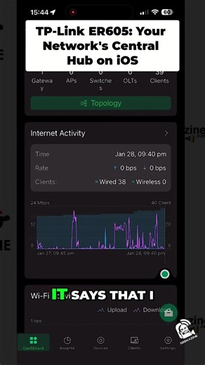 Checking out my internet activity and topology. It shows how everything's set up, plus I can make changes from here. #InternetActivity #NetworkTopology #TechTips #ER605