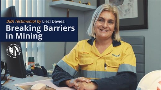 DBA Testimonial. Breaking Barriers in Mining with Liezl Davies | Geneva Business School - DBA