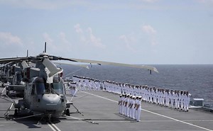 She has arrived! Arriving yesterday, HMS Queen Elizabeth is now in Mayport, Florida as she completed her first trans-Atlantic voyage from the UK to the USA. The 65,000 tonne ship is in the USA for 3 months, along with her escort HMS Monmouth, to primarily conduct trials on deck with the F-35B Lightning II test fighter jets. Find out more: http://ow.ly/Qu7Z30lHY38 | Royal Navy