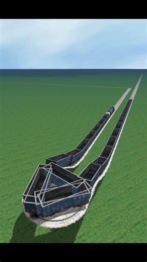 Extreme Crazy Train Crossing On Massive Bumpy Railroad 😱🔥 BeamNG.Drive - Train Simulator #Shorts