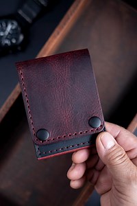 The Titan Handmade Leather Bifold Wallet, Hand Crafted Wallet - Etsy