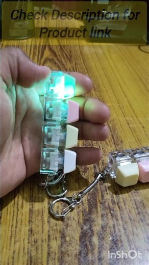 The 4-in-1 LED Keyboard Fidget Toy#decoration #keychain #Light #gadgets