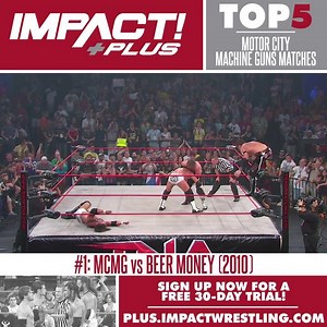 Weekly Countdown: Top 5 Motor City Machine Guns matches! #1: MCMG .v. Beer Money (2010) Check back at 6pm Monday for next week's list! #IMPACTUK | TNA Wrestling UK