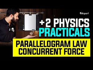 Plus Two Physics Practicals | Parallelogram Law | Concurrent force | Eduport Plus Two