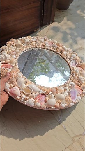 shell mirror diy #handmadewithlove #homedecor #seashells #diy #mirror #mirrordiy #seashellcraft