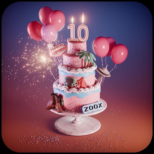 Zoox is 10 today! A decade of innovation wouldn’t have been possible without our incredible crew and supporters. Thank you for believing in our vision. We can’t wait to give you a ride in the not-so-distant future! 🎉🍰💚 #Zoox #Robotaxi #AutonomousVehicles