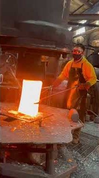 Inside the forging factory Hot Steel Travels Through A Brutal Forging Cycle #manufacturing #forging