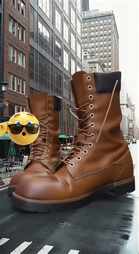 Giant Boots Stomp Through Town! 👞👞🏙️😲 #sora2 #aivideo #funny