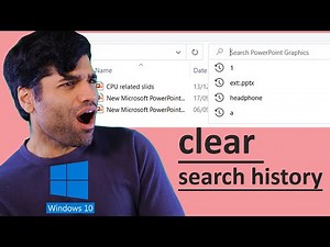 How to clear search history on Windows folder