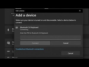 🔢 Windows Bluetooth keyboard pin code