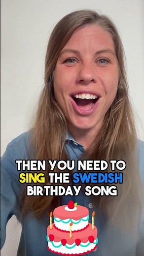 Swedish birthday song #shorts #learnswedish #happybirthday