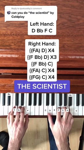 Coldplay 'The Scientist' Piano Tutorial