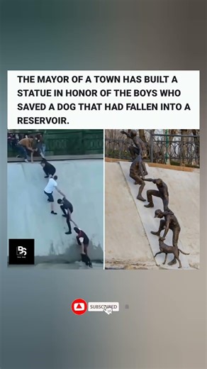 This Town Built a Statue for Kids Who Saved a Dog – You Won’t Believe It! #shorts #viral #fyp