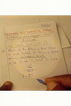 How to Calculate Fuse Rating (P=IV) | 2026 South West Mock Q8 | iPrep GCE Academy Douala
