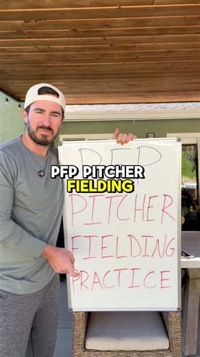 What’s PFP? Baseball 101 for coaches working with pitchers. This stands for pitchers fielding practice. The first drill is to work on the first baseman fielding a ground ball and the pitcher covering first base. Be sure to follow for the second drill. #baseballcoach #baseball #baseballlife