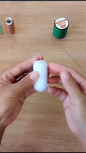 Thread a Needle in Seconds! 😱 Easy Sewing Trick# #diy #ytshorts #craft