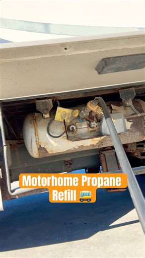 How to refill your propane tank on a motorhome! #rvlife #motorhomelife #propanerefill