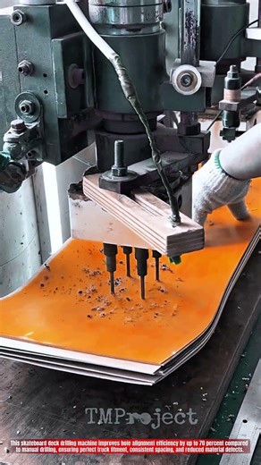 Innovative Skateboard Deck Drilling Machine : Best Precision Multi Hole Pressing