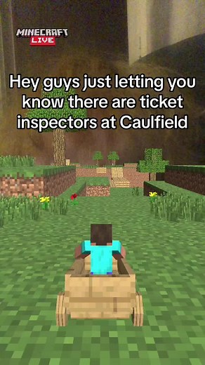 Ticket Inspectors at Caulfield in Melbourne - Minecraft Update