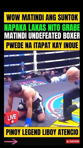 PINOY BOXER LEBOY ATENCIO! GINAYA SI NAOYA INOUE! BAGSAK ANG KALABAN