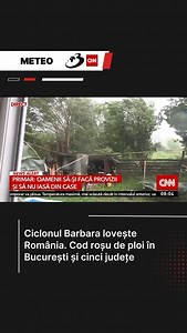 192K views · 1.9K reactions | Ciclonul Barbara loveşte România. Cod roşu de ploi în Bucureşti şi cinci judeţe | Antena 3 | Facebook