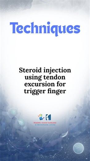 Dr. Madhusudhan NC | Trigger finger steroid injection – an important technical point. If the needle moves with finger flexion and extension, it indicates... | Instagram