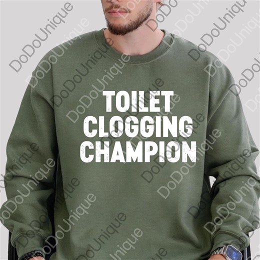 Funny Meme Png, Toilet Clogging Champion, Humor Digital, Funny Gift, Out of Pocket Humor, Satire Png, Y2K Edgy Joke, Dank Meme - Etsy
