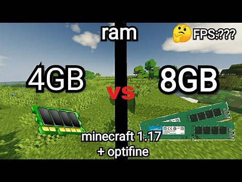 4gb ram vs 8gb ram fps test minecraft 1.17