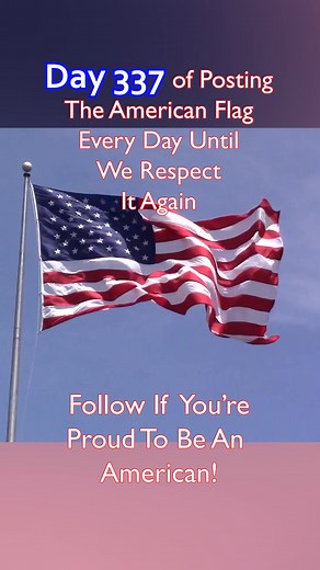 Day 337 of Posting the American Flag Every Day Until We Respect it Again... It's truly unfortunate that the American Flag isn't universally recognized for its profound symbolism anymore, embodying courage, unity, and the unwavering spirit of freedom. Regardless of political beliefs, prioritizing patriotism toward our country should be paramount. We are fortunate indeed to be Americans! Follow Along If You Are #ProPatriotism! #america #unitedstates #unitedstatesofamerica #americanpatriot #patriot
