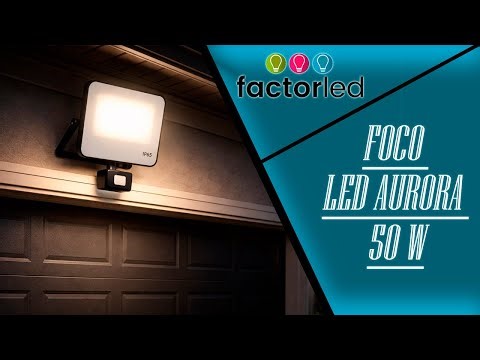 Foco Proyector LED Aurora 50W | Sensor PIR y Control Remoto 💡