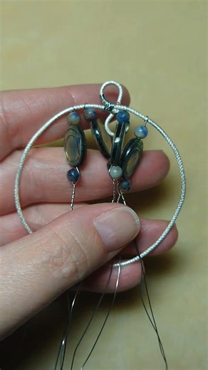 71 reactions | Making a tree-of-life pendant abalone and sodalite beads. This is the last of the current batch of Katherine designs. | Camille Sharon | Facebook