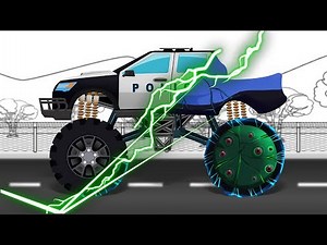 Good and Evil | Police Monster Trucks | Haunted Trucks for Children