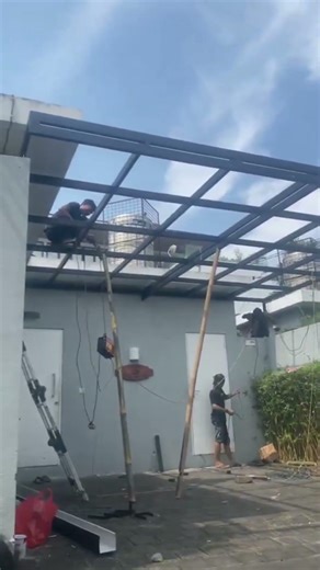 Premium Alderon Roof Canopy Installation | Modern House Canopy Project