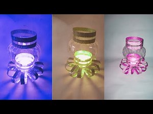 ✨Como hacer una Lámpara LINTERNA CON BOTELLA DE Plástico/🕯️👍 Hermosa manera de reciclar💯♻️
