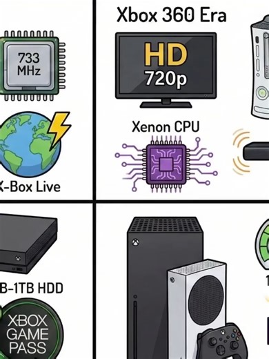 Xbox 360 Part 2 Explained, YT: TechExplainerGuy #tech #explained #Gaming #xbox
