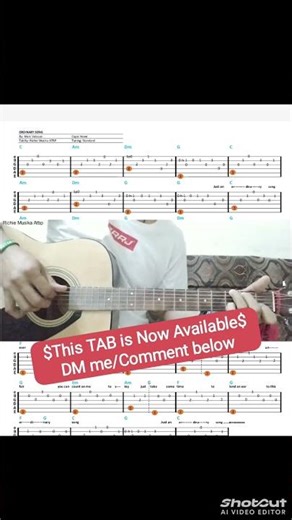 Ordinary Song Tab 👍✌️✌️♥️ Tab Available