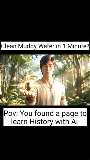 Clean Muddy Water in 1 Minute? 💧🤯 #watercleaning #ancienttechnology