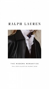 Masculine to feminine. Rugged and refined. Modern and romantic. The #RLCollection Fall 2025 Runway Show, The Modern Romantics, debuts on April 17. Discover the show via #RalphLaurenFall25. #RalphLauren | Ralph Lauren