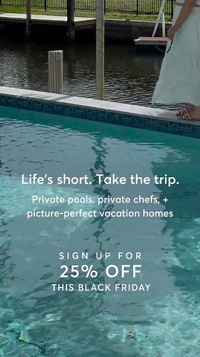 This holiday, save 25% on AvantStay vacation homes for Black Friday. Luxe stays, unforgettable experiences—book your dream getaway now. | AvantStay