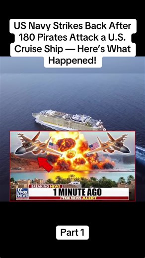 Part 1 US Navy Strikes Back After 180 Pirates Attack a U.S. Cruise Ship — Here’s What Happened!#war #breakingnews #news #navy #usa