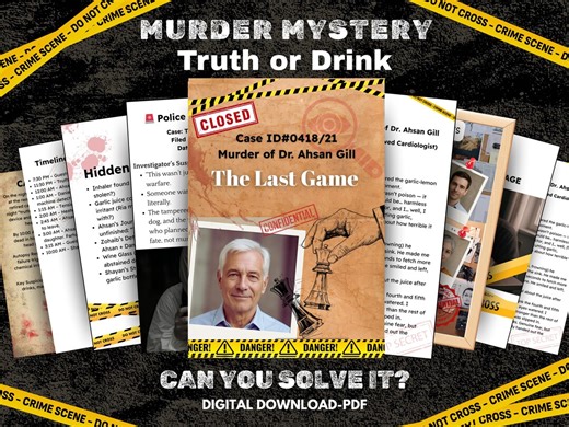 Printable Murder Mystery Game: Cold Case Detective File (digital Download) - Etsy New Zealand